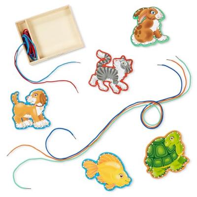 Melissa & Doug borduren op hout dieren