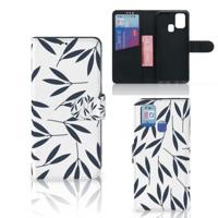 Samsung Galaxy M31 Hoesje Leaves Blue - thumbnail