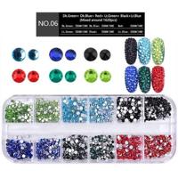 Nail flat-back AB Crystal Strass 3D charme edelstenen DIY manicure Nail Art decoraties (06) - thumbnail