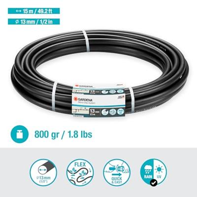 Gardena Flexibele Aanvoerbuis 1/2 Inch 15m - Vorstbestendig Tuinirrigatie Systeem - thumbnail
