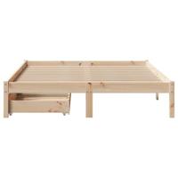 Bedframe zonder matras massief grenenhout 120x190 cm - thumbnail