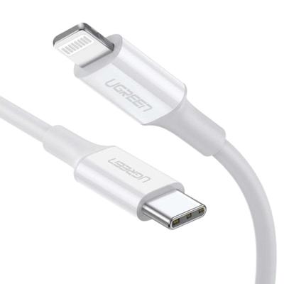 Lightning-kabel - UGREEN - Siliconen - USB-C - 1 m - Wit