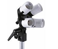 Falcon Eyes Lamphouder LH-4E27LS 4 x E27 met Tilting Bracket - thumbnail