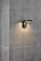 Nordlux Solar zwart zonnepaneel bewegingssensor &apos;Rica&apos; led lamp wandlamp IP44 - thumbnail