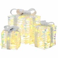 Cadeau Doos met 60 LED 3 pcs Warmwit 20 x 20 x 20 cm PET - thumbnail