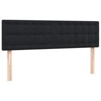 Boxspring met matras en LED fluweel zwart 160x210 cm - thumbnail