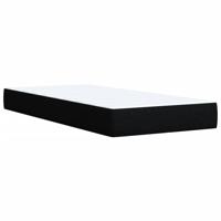 Boxspring met matras stof zwart 140x190 cm - thumbnail