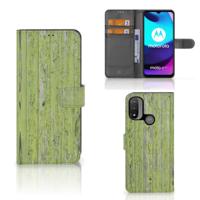Motorola Moto E20 | E30 | E40 | Book Style Case | Green Wood - thumbnail