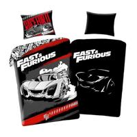 The Fast and the Furious Dekbedovertrek Race Glow in the Dark - 140 x 200 cm - Katoen - 70 x 90 cm - thumbnail