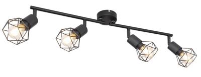 Globo Design plafondlampXara I 4-lichts zwart - 54802S-4