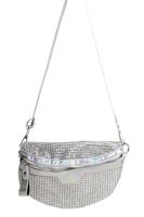 Heuptas steentjes zilver - thumbnail