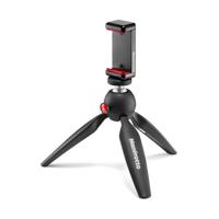 Manfrotto MKPIXICLAMP-BK Pixi Desktopstatief met houder voor smartphone, zwart - thumbnail