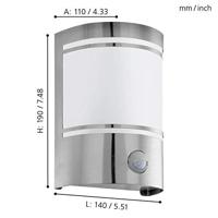 Eglo SchriklampCerno met bewegingsmelder - 30192 - thumbnail