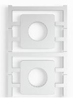 Weidmüller 1248650000 SM 45/45-24 MC NE WS Apparaatmarkering Montagemethode: Plakken Markeringsvlak: 45 x 45 mm Wit Aantal markeringen: 20 20 stuk(s) - thumbnail