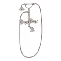 Badmengkraan Tres Clasic 2 Kruisgreep Incl Handdouche met Steun RVS Tres - thumbnail