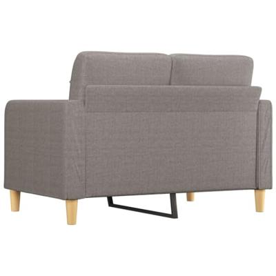 Tweezitsbank 120 cm stof taupe