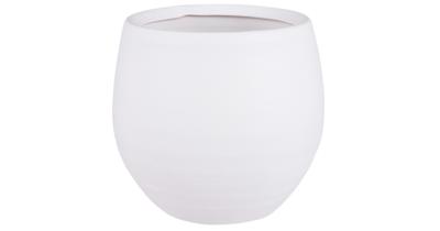 Mica Decorations Bloempot Boule - mat wit - keramiek - 26 x 23 cm - Plantenpotten Mica Decorations Bloempot Boule - mat wit - keramiek - 26 x 23 cm - Plantenpotten