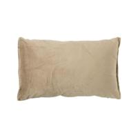 Kussen velvet - bruin - 30x50 cm - thumbnail