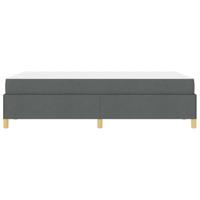 Boxspring bed met matras Donkergrijs 120 x 190 cm Stof - thumbnail