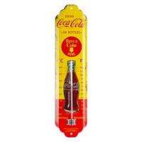 Thermometer metaal Coca Cola Yellow Bottles - thumbnail