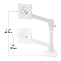 Ergotron NX Tafelbeugel voor monitor Wit (mat) 86,4 cm (34) Roteerbaar, In hoogte verstelbaar, Zwenkbaar, Kantelbaar - thumbnail