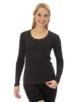 Dames thermo shirt Lange mouw - Thermisch ondergoed dames - Ronde hals - thumbnail