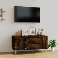 Tv-meubel 102x44,5x50 cm bewerkt hout gerookt eikenkleurig - thumbnail