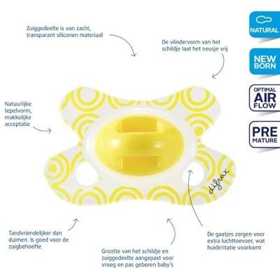 Difrax Fopspeen Natural Newborn - Prematuur Difrax Fopspeen Natural Newborn - Prematuur