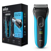 BRAUN Series 3 ProSkin 3040s Elektrisch scheerapparaat voor nat en droog oplaadbaar - Blauw - thumbnail