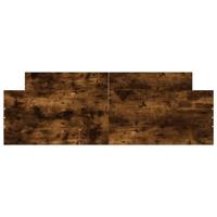 Bedframe met hoofd- en voeteneinde gerookt eiken 150x200 cm - thumbnail