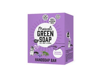 Marcel's Green Soap Handzeep bar lavender & rosemary 90 Gram Marcel's Green Soap Handzeep bar lavender & rosemary 90 Gram