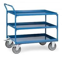 Fetra Hauptartikel 4930 Tafelwagen Staal Poedercoating Laadvermogen (max.): 400 kg Stralend blauw (RAL 5007) - thumbnail