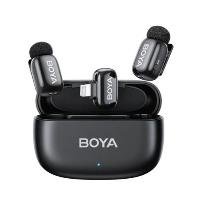 Boya MINI-15 - 2.4 GHz Ultra-Mini Draadloze Microfoon 2TX-1RX voor Lightning
