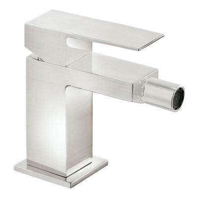 Bidetmengkraan Tres Cuadro Exclusive met Hendel Korte Uitloop 10 cm RVS