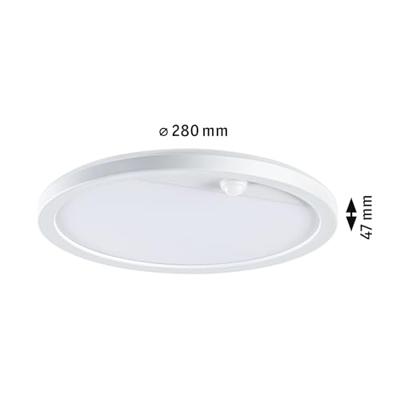 Paulmann 94706 Lamina PIR 2200K rd. weiß LED-plafondlamp 14 W Wit Paulmann 94706 Lamina PIR 2200K rd. weiß LED-plafondlamp 14 W Wit