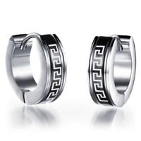 Heren oorringen edelstaal Greek - thumbnail