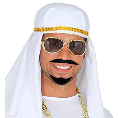 Baard en snor zwart Arabier - thumbnail