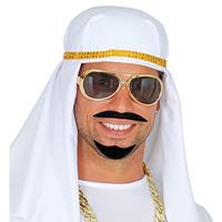 Baard en snor zwart Arabier - thumbnail