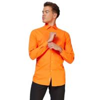 Opposuits Basic Overhemd Oranje Heren - thumbnail