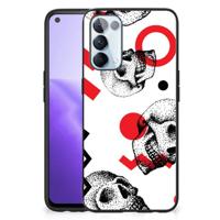 Telefoonhoesje OPPO Reno5 5G | Find X3 Lite Skull Red - thumbnail