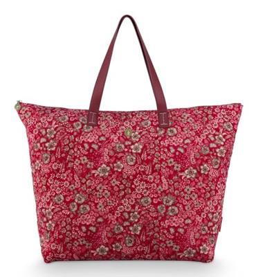 Pip Studio Pip Studio Tilda Tote Bag Large Quilted Daisy Dreams Red 66x20x44cm