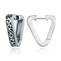 Tribal Oorbellen Driehoek van Edelstaal - thumbnail
