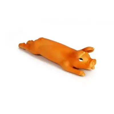 Latex hondenspeeltje biggetje 25 cm