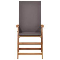 Tuinstoel 8 pcs Bruin 57 x 71.5 x 104cm Massief teakhout - thumbnail