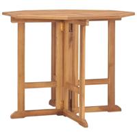 VidaXL Tuintafel inklapbaar 90x90x75 cm massief teakhout - thumbnail