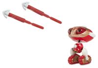 Brandunit Ready 2 robot bot blasters rood maak je eigen robot - thumbnail