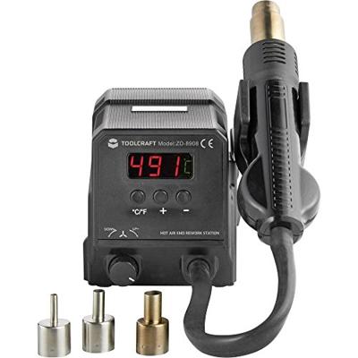 TOOLCRAFT ZD-8908 Hetelucht-soldeerstation Digitaal 300 W 100 - 500 °C TOOLCRAFT ZD-8908 Hetelucht-soldeerstation Digitaal 300 W 100 - 500 °C
