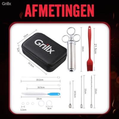 GrillX BBQ Marinade Spuit