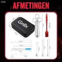 GrillX BBQ Marinade Spuit - thumbnail