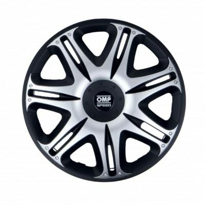 Hubkap OMP OMPS07031512 Zilverkleurig Zwart 15"